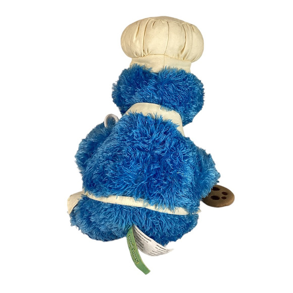 Sesame Street Teach Me Cookie Monster Chef Plush Stuffed Animal Gund 15" - Picture 2 of 12